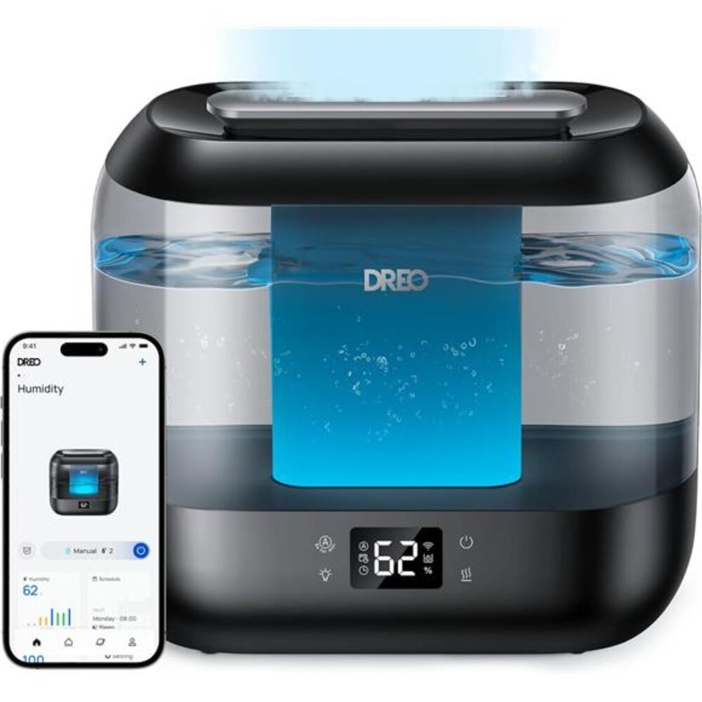 Smart Humidifiers for Bedroom, Top Fill 4L Supersized Humidifier Large